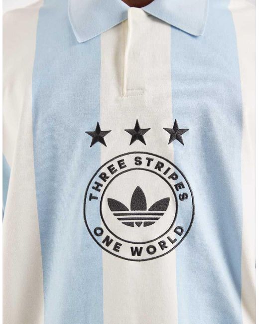 Adidas Originals Blue Graphic Polo