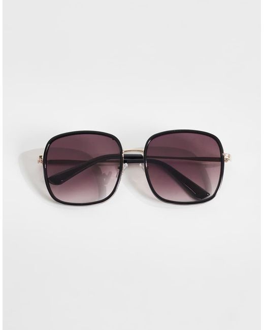 Mango Black Oversized Sunglasses