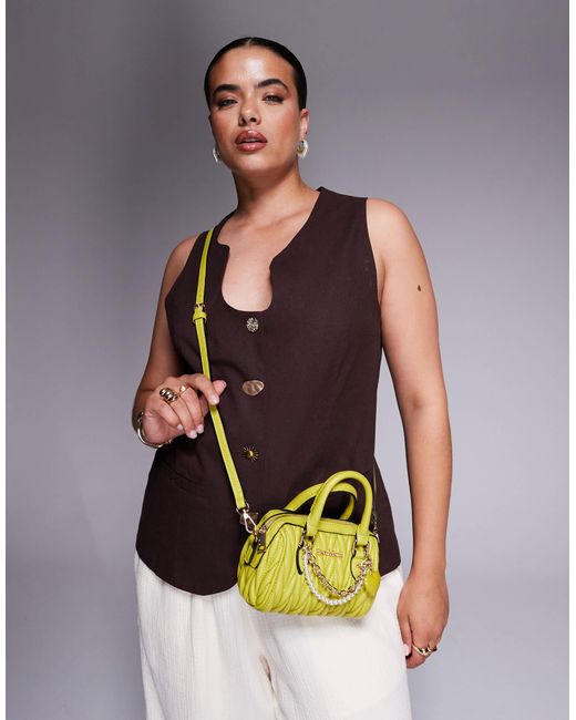 River Island Gray – geraffte mini-tasche