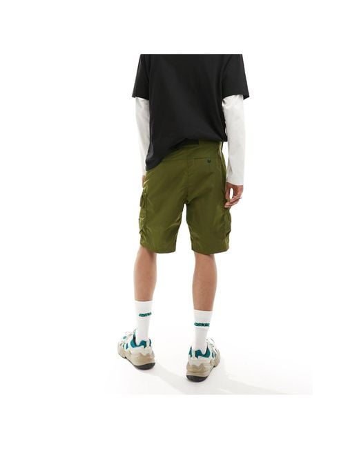 The North Face Green Nse Belted Cargo Shorts for men