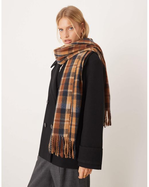 Mango Black – karierter schal