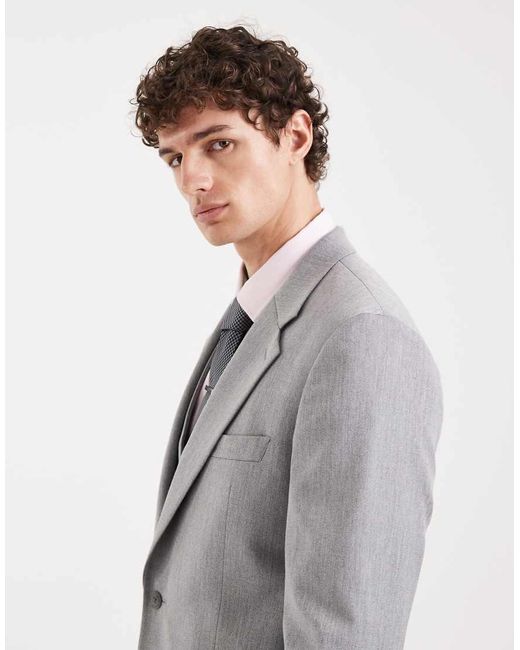 ASOS Gray Skinny Suit Jacket for men