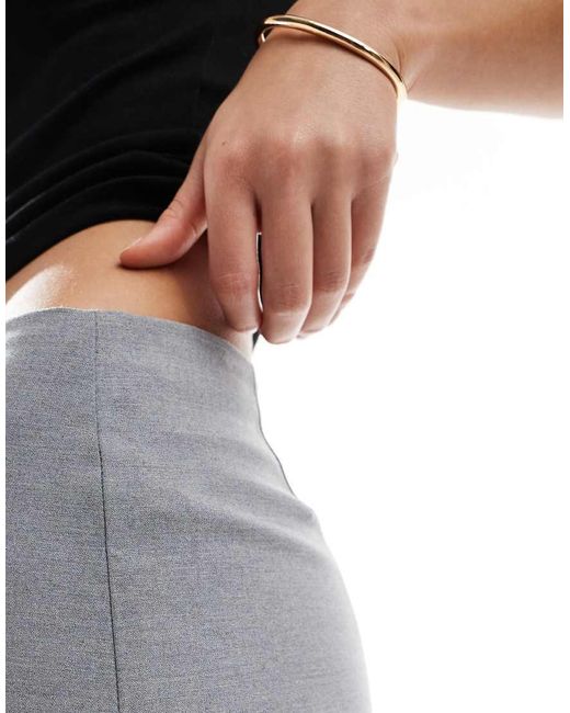 NARRATED Gray Mini Skirt
