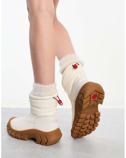Hunter White Intrepid Short Snow Boot