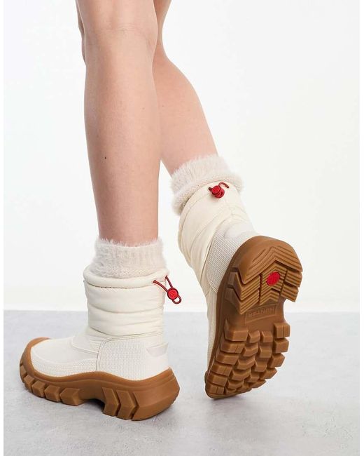 Hunter White Intrepid Short Snow Boot