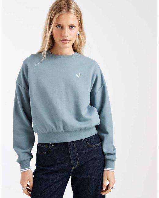 Fred Perry Blue Tipped Sweatshirt