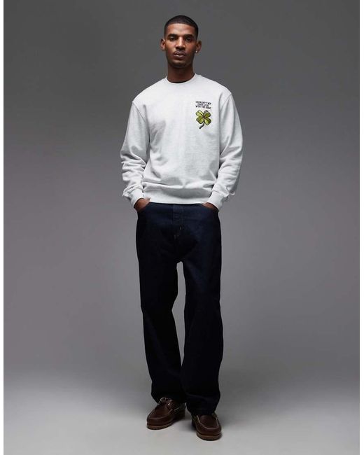 Carhartt Gray Clover Pullover Sweatshirt for men