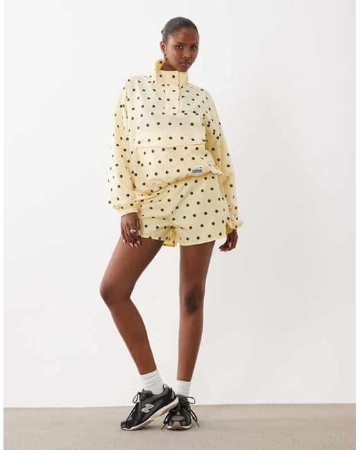 ASOS Natural Weekend Collective Co-Ord Runner Short With Woven Label