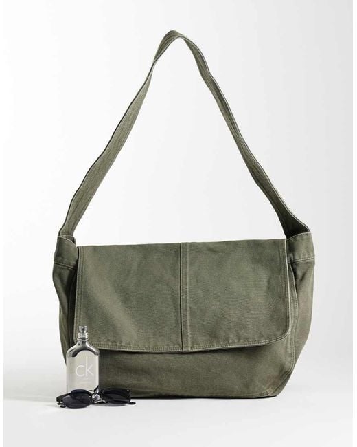 Levi's Green Oliver Mail Bag for men