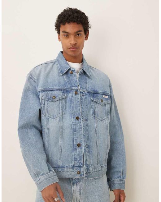 Calvin Klein Blue 90s Icon 94 Trucker Jacket for men