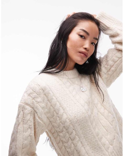 Levi's Natural Ines Cable Knit Jumper