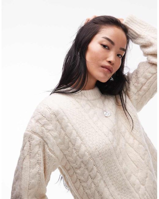 Levi's Natural Ines Cable Knit Jumper
