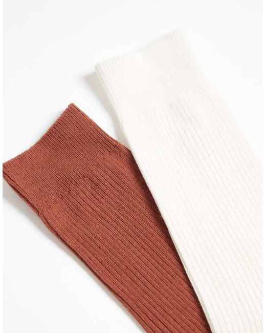 Cotton On White 4 Pack Easy Sock Set for men