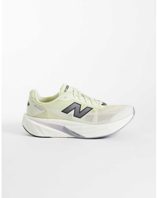 New Balance White Fuelcell Rebel V5 Running Trainers for men