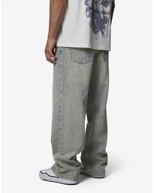 Good For Nothing White Baggy Denim Jeans for men