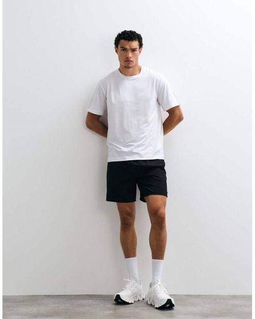 Jack & Jones White Sports Breathable Training T-shirt for men