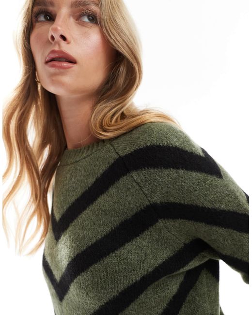 ONLY Black – gestreifter strickpullover