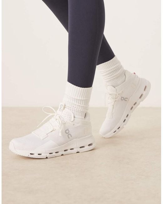 On Shoes White Cloudnova 2 All Day Trainers