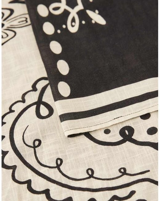 ASOS Natural Billie Beach Sarong On Bandana Print