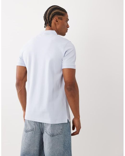 Farah White Blanes Short Sleeve Logo Polo for men