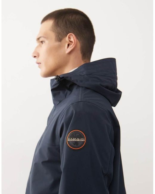 Napapijri Blue Pilloz Shell Jacket for men