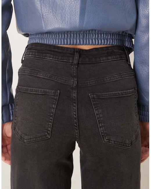 JDY Tall Blue Felina High Waist Wide Leg Jeans