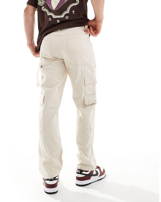 ASOS Natural baggy Cargo Trouser for men