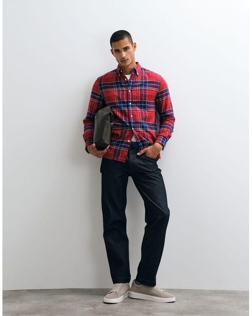 Tommy Hilfiger Red Flannel Shirt for men