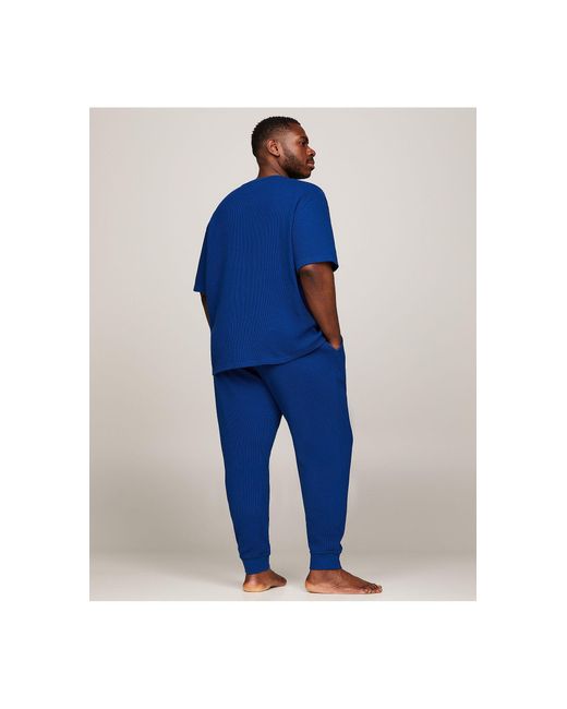Tommy Hilfiger Plus – lounge-t-shirt in Blue für Herren