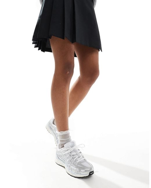 Nike White P-6000 Sneakers