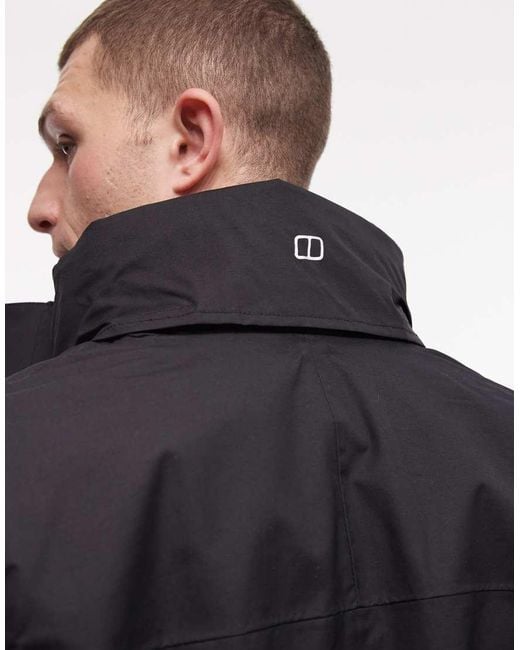 Berghaus Black Rg Alpha 2.0 Waterproof Jacket for men