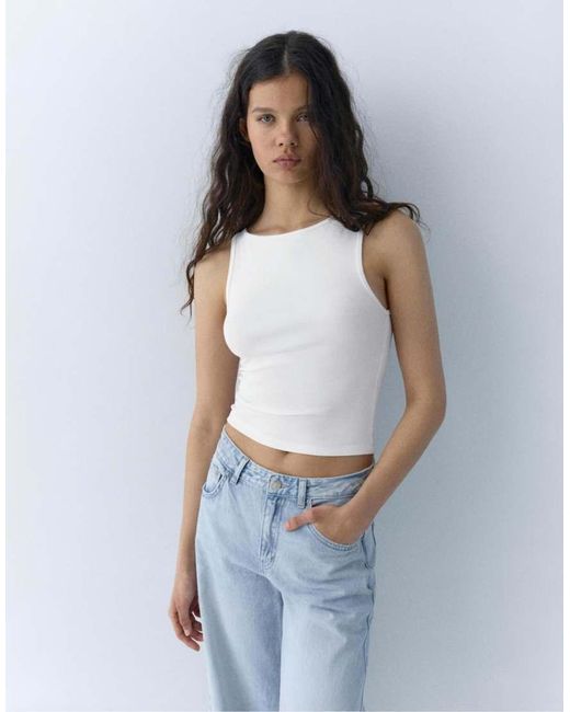 Pull&Bear Set Van 3 Tanktops in het Blue