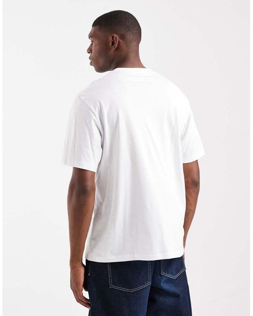 Jack & Jones White T-shirt With Script Logo for men