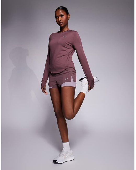 Nike Purple Swift Dri-fit Long Sleeve Top