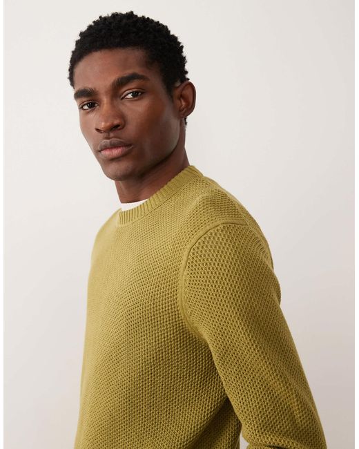 Pull ras Mango en coloris Green