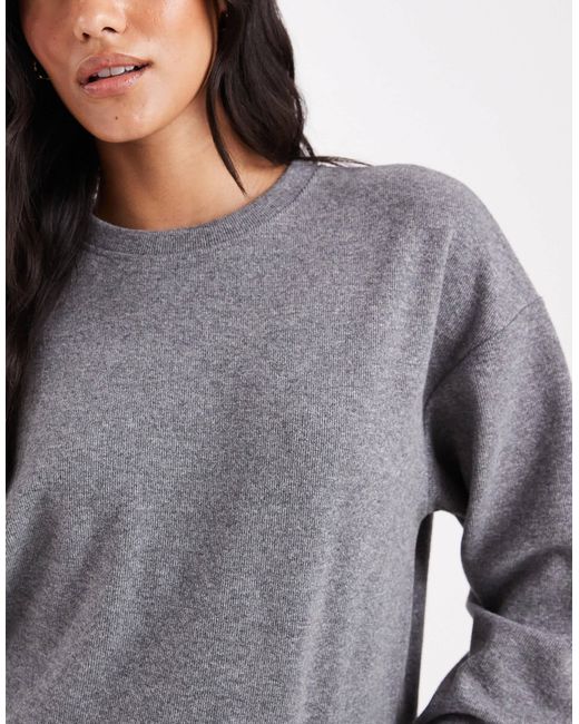 Sweat d'ensemble en jersey Threadbare en coloris Gray