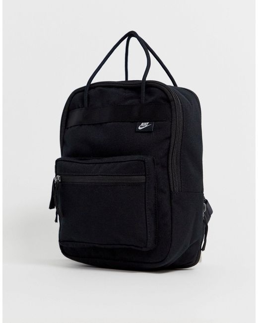 Petit sac à dos carré Nike en coloris Black