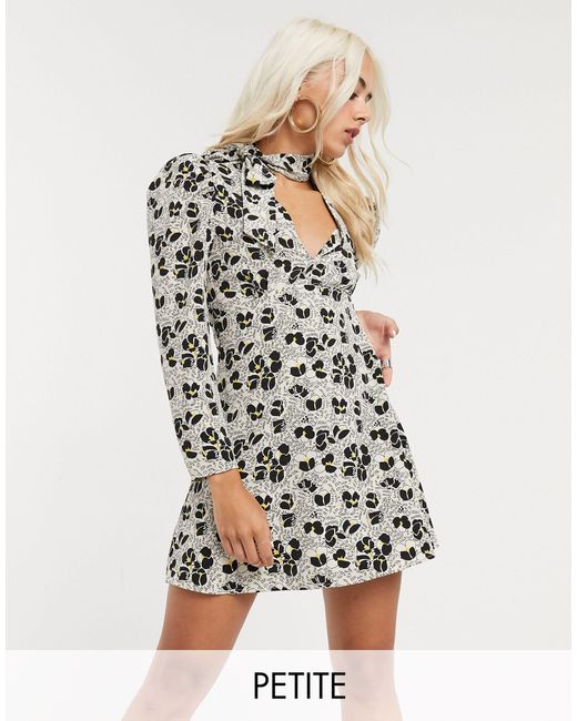 topshop ditsy button shirt dress