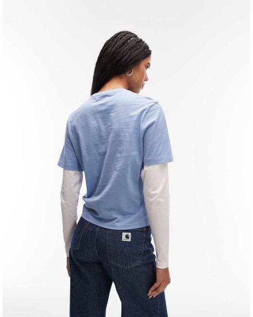 Dickies Blue Torrey Double Layered T-shirt