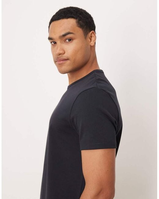 ARKET Blue Pure Cotton Heavyweight Slim Fit T-shirt for men