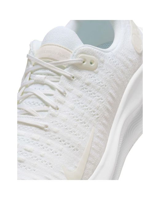 Nike White Running React Infinity Run Flyknit 4 Sneakers for men