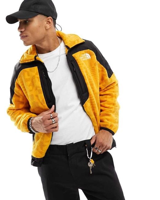 The North Face Yellow Nse Fleeski Y2K Fleece Zip Up Jacket for men