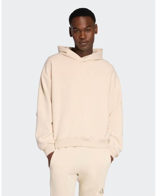 Adidas Originals Natural Soft Lux Hoodie for men
