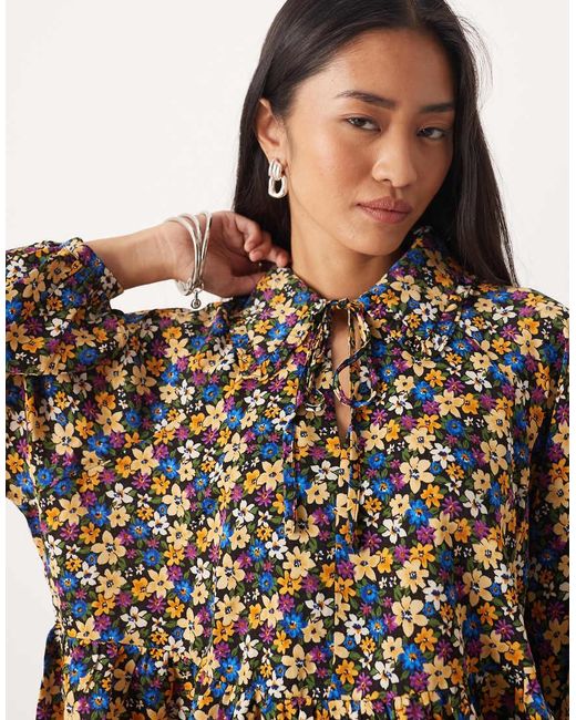Glamorous Multicolor Long Sleeve Blouses