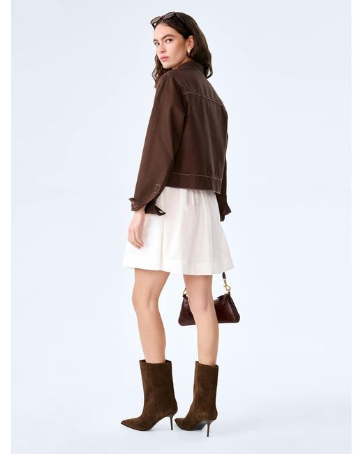 OMNES White Jackets Jesse Jacket Boxy Denim Jacket With Patch Pockets