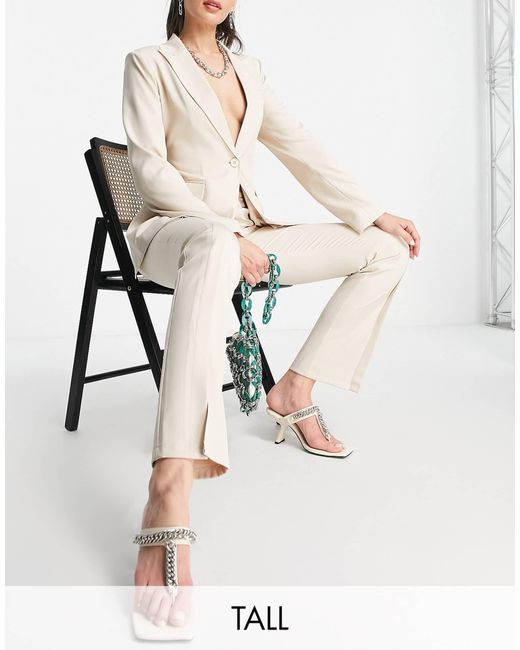 4th + Reckless Tall Natural Tailored Pants