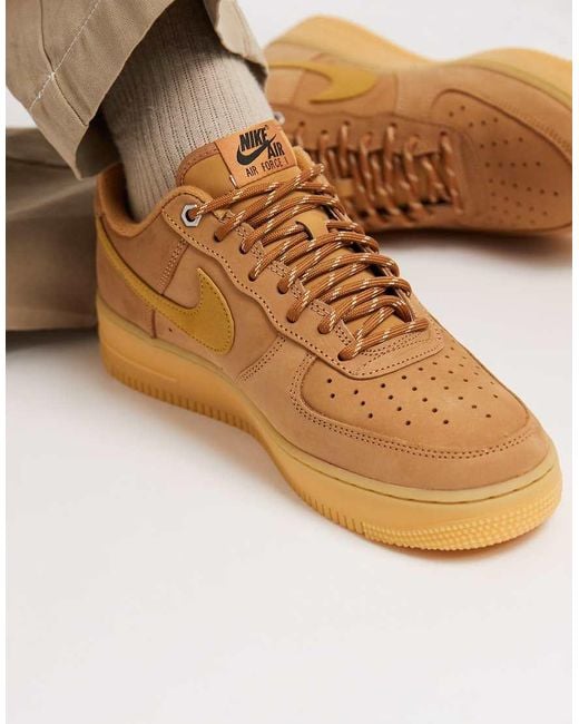 Nike Brown Air Force 1 '07 Trainers for men