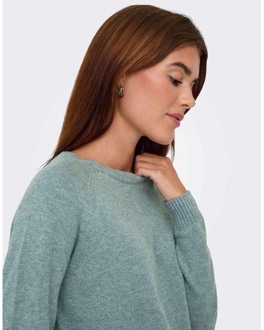 ONLY Blue Knitted Pullover