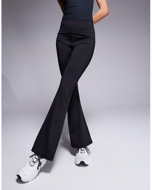 Leggings Deportivos Negros De Corte Slim Acampanado De 4505 de color Blue