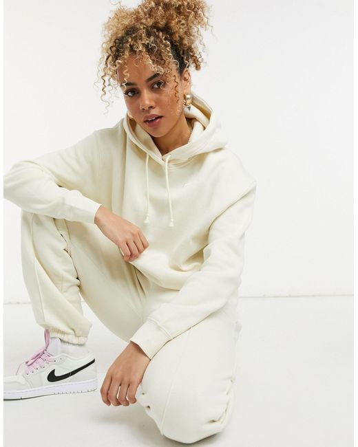 nike mini swoosh oversized joggers off white